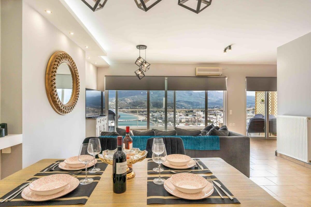Sitia Panoramic Penthouse - Close To Sandy Beach - Private Parking Zewnętrze zdjęcie